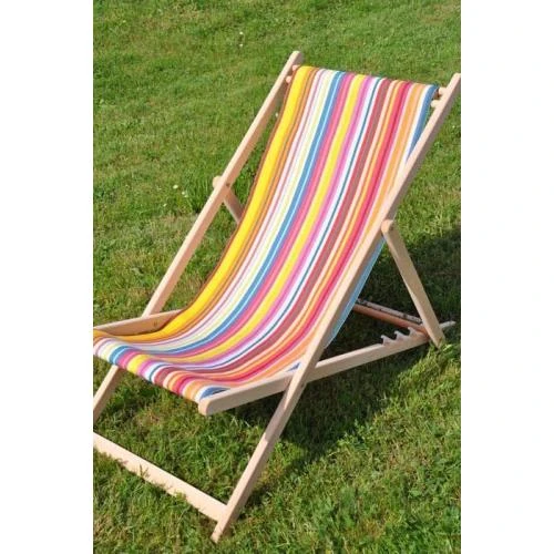 Détail de Chaise longue chilienne Jour de Fête, Toiles du Soleil