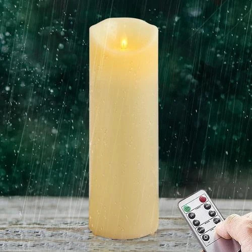 Bougies LED étanches, sans flamme, télécommande, minuterie - Vue principale