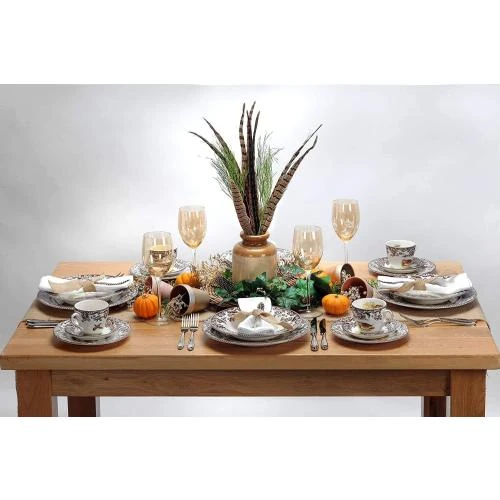 Zoom sur Spode Woodland Assiette Pain Beurre, Orignal Majestueux