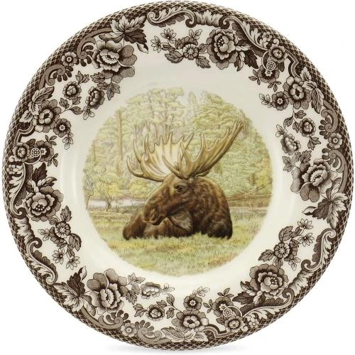 Spode Woodland Assiette Pain Beurre, Orignal Majestueux - Vue principale