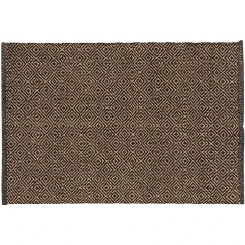 Tapis Rectangle Livio Noir, Jute, Douceur d'Intérieur - Vue principale