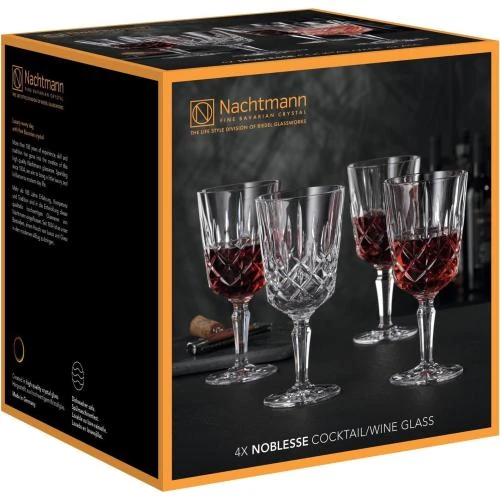 Détail de Nachtmann Noblesse 4 Verres Cocktail Cristal Transparent