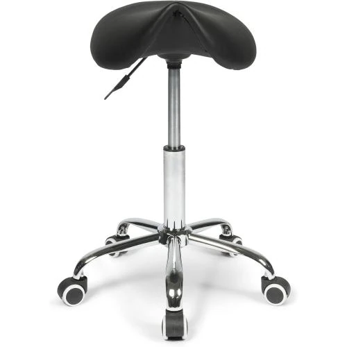 Zoom sur Tabouret Selle Ergonomique Noir, Bureau, Travail, Réglable