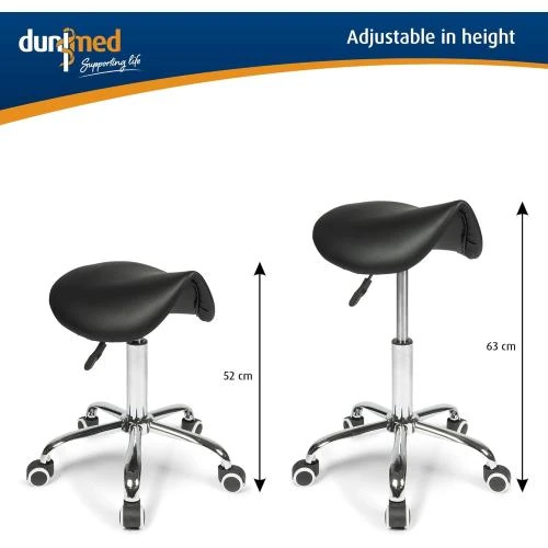 Détail de Tabouret Selle Ergonomique Noir, Bureau, Travail, Réglable