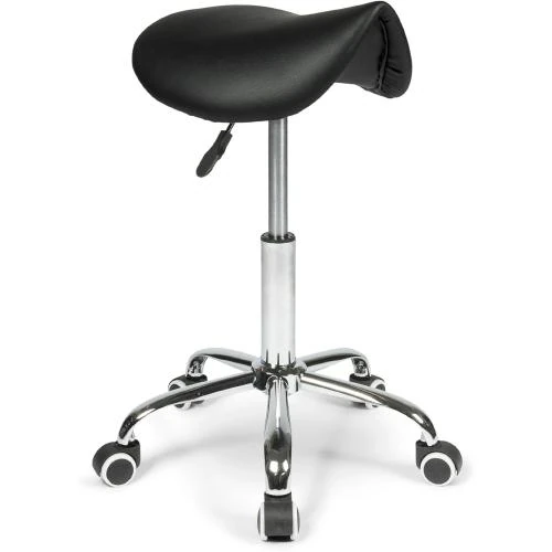 Tabouret Selle Ergonomique Noir, Bureau, Travail, Réglable - Vue principale