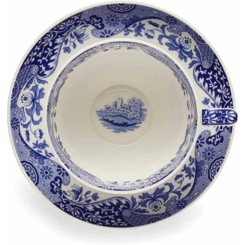 Zoom sur Tasse Soucoupe Géantes Bleues Spode, Design Italien