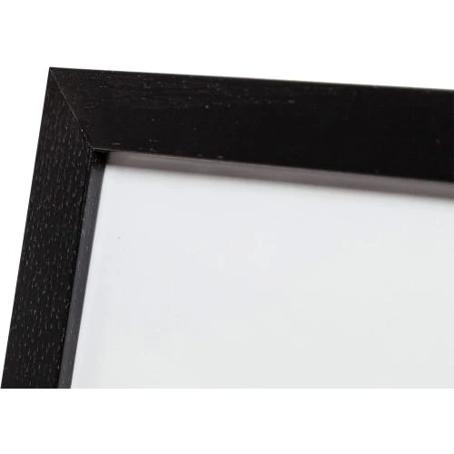 Zoom sur Cadre photo carre plexiglas noir Hampton Frames