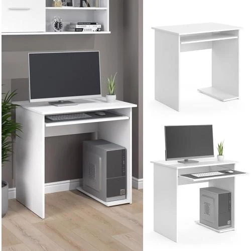 Détail de Bureau Vicco Nick, Blanc, Design Moderne, Pratique