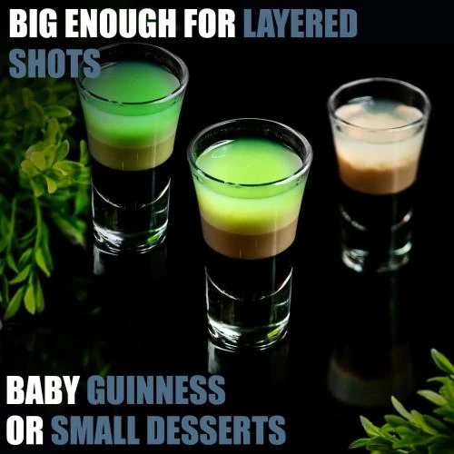 Zoom sur Verres à shot empilables colorés FLOW Barware, 50 ml