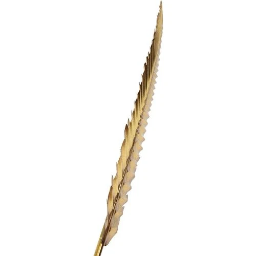 Zoom sur Suspension murale Plume métal doré, Dekoleidenschaft