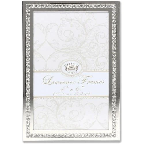 Cadre Photo Argenté Paillettes Lawrence Frames - Vue principale
