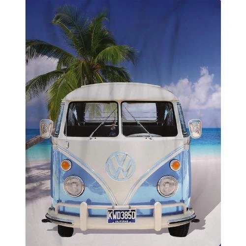Tapis Volkswagen Bulli, design original, polaire doux - Vue principale
