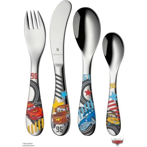 Couverts Enfants Disney 4 Pièces, Acier Inoxydable, Transparent - Vue principale