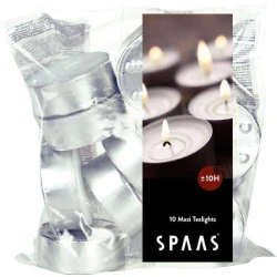 Spaas Sac Bougies Chauffe Plats Maxi 40 Blanc 10h