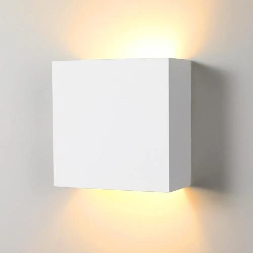 Applique Murale Moderne, Lot 2, Plâtre, LED Blanc Chaud - Vue principale