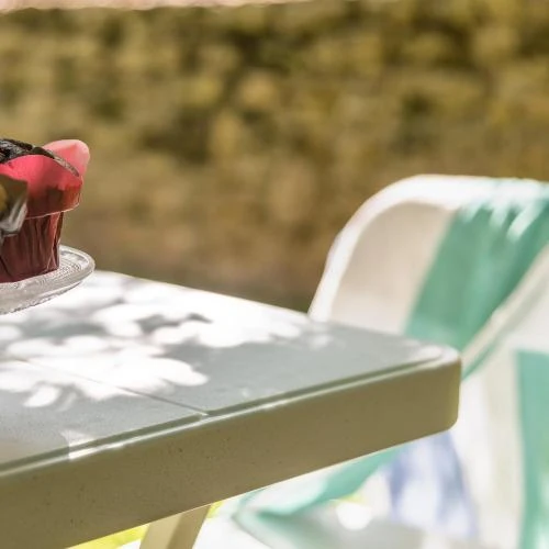 Zoom sur Gardiun Set Jardin Pliable Table Chaises Bonaire Blanc