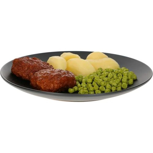 Détail de Assiettes plates noires MamboCat, lot de 6, design moderne