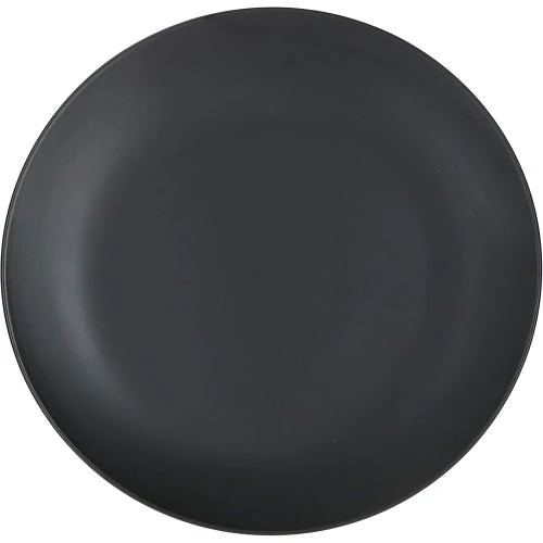 Zoom sur Assiettes plates noires MamboCat, lot de 6, design moderne