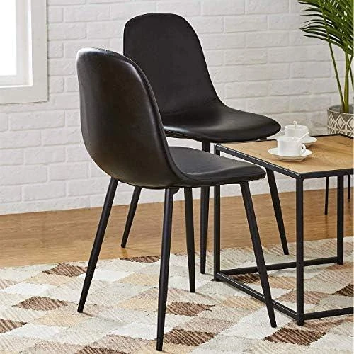 Détail de Chaises Scandinaves Similicuir Rembourrées pour Cuisine et Salle à Manger