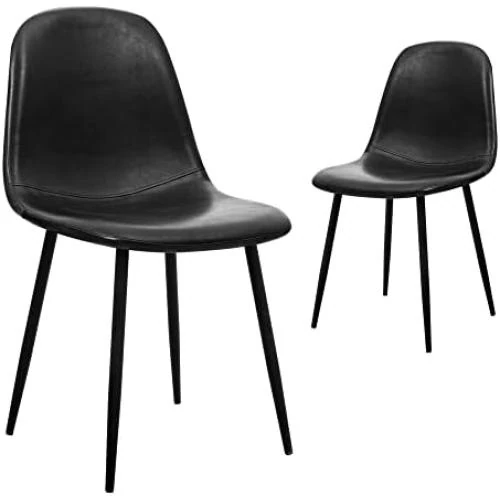 Chaises Scandinaves Similicuir Rembourrées pour Cuisine et Salle à Manger - Vue principale