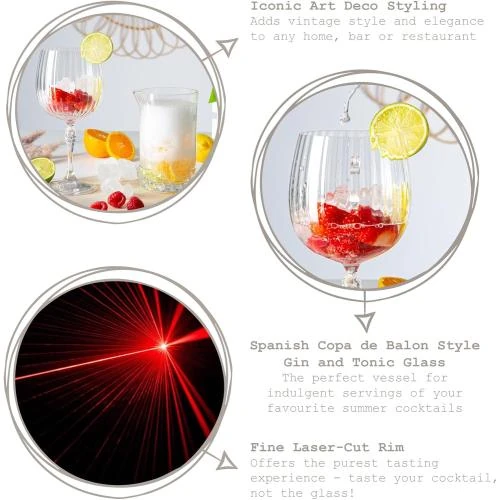 Détail de Bormioli Rocco Verre à Gin America Lot de 6