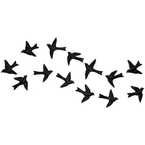 Détail de Décorations murales 3D Oiseaux métal, Haute Collage