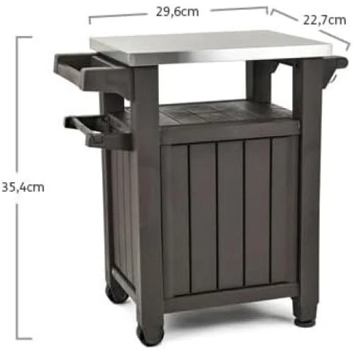 Zoom sur Keter Table d'appoint Marron Barbecue Pequeño