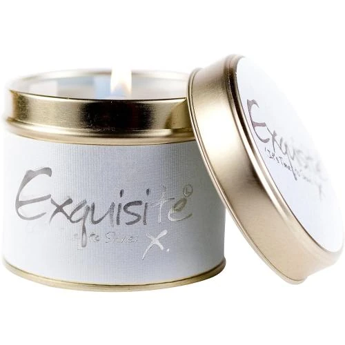 Lily Flame Bougie Exquise, Étain Blanc, Parfum Élégant - Vue principale