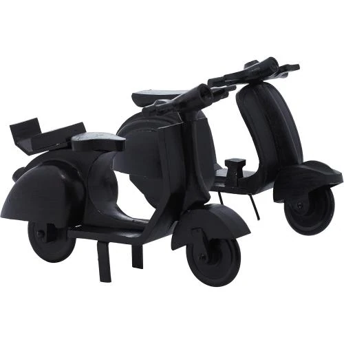 Zoom sur Sculpture Aluminium Noir Deco 79, Art Moderne Design