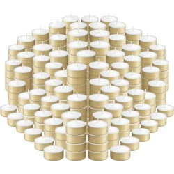 Bougies chauffe-plat Bolsius, 150 blanches, non parfumées