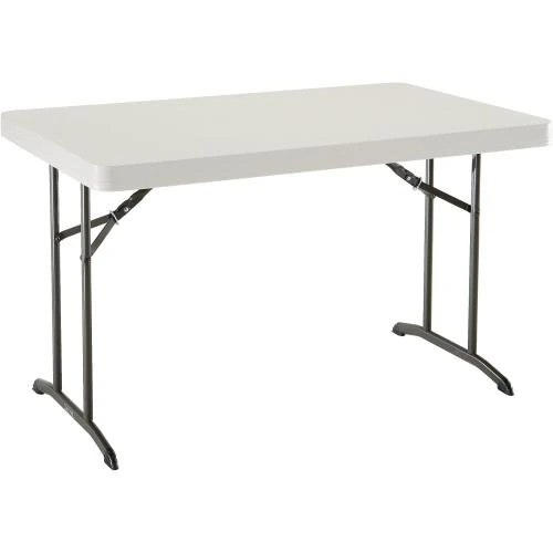 Table Pliante Beige Lifetime, Pratique, Durable, Polyvalente - Vue principale
