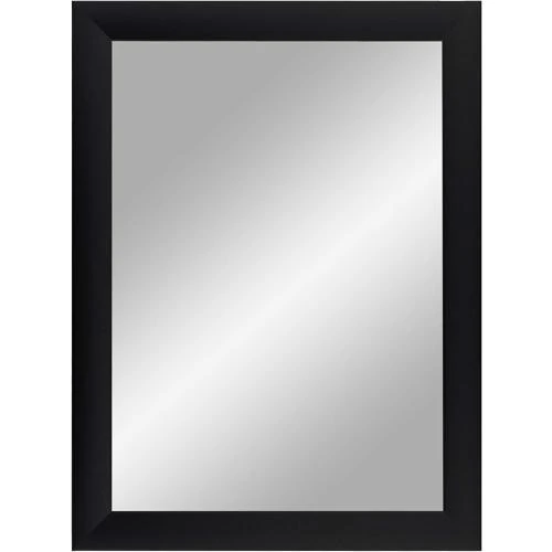 Détail de Miroir mural Noir mat Duisburger-Rahmen24, cadre MDF