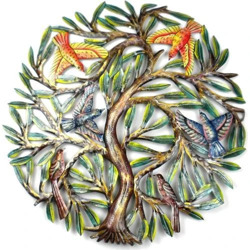 Arbre de Vie, Décoration Murale Métal, Artisanat Global - Vue principale