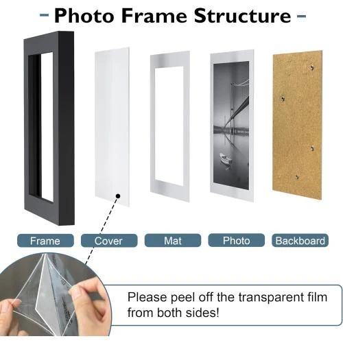Zoom sur Cadre Photo Classique 13x18cm, Affichage Horizontal Vertical