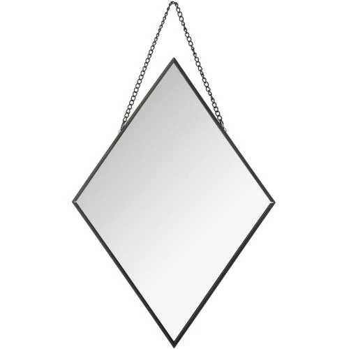 Détail de Miroirs Losange, Set 3 pièces, Métal Noir, Atmosphera