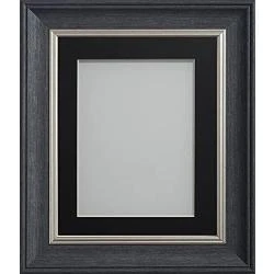 Cadre photo anthracite Drummond, contour noir, 20,3 cm