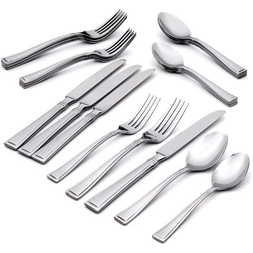 Oneida 20PC Butler Sets, Argent, Couverts Élégants - Vue principale