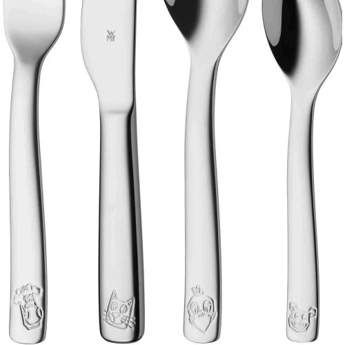 Détail de WMF Set 4 Couverts Enfant Acier Inoxydable Poli