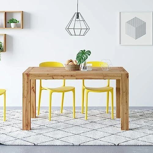Détail de Table à Manger Extensible Noyer, Design Moderne, Cuisine Salon, Made in Italy