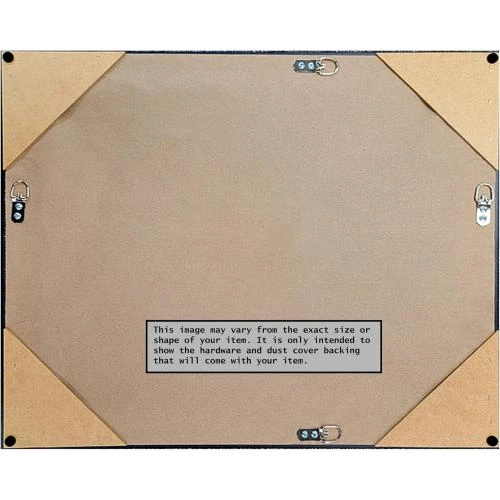 Zoom sur Miroir mural bois biseauté, cadre blanc élégant