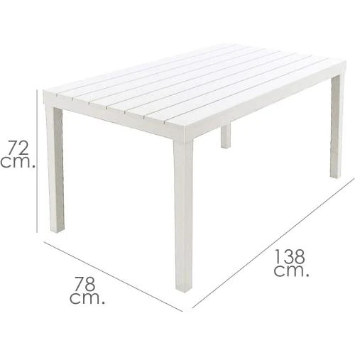 Détail de Table Sumatra Ipae Progarden, Blanc, Design Moderne