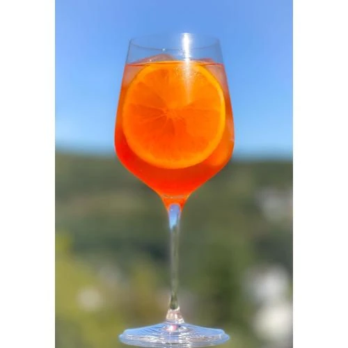 Zoom sur Verres à cocktail professionnels Topkapi, lot 6 Aperol Spritz