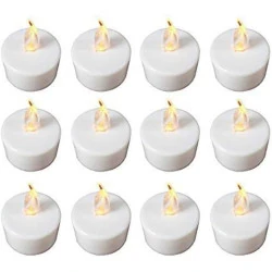 Bougies chauffe-plat LED vacillantes Akord, lot 12