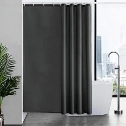 Rideau de Douche Furlinic Anti Moisissure, Lavable, Imperméable avec Crochets