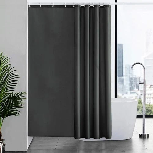 Rideau de Douche Furlinic Anti Moisissure, Lavable, Imperméable avec Crochets - Vue principale