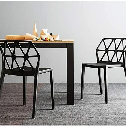 Détail de Chaises Design CONNUBIA ALCHEMIA Polypropylène Lot de 4 - Noir
