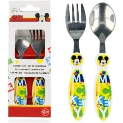 Couverts Métalliques Mickey Mouse Disney, Set 2 Unités