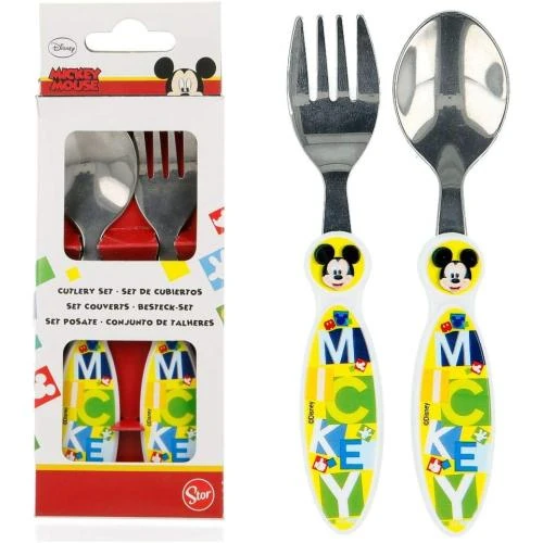 Couverts Métalliques Mickey Mouse Disney, Set 2 Unités - Vue principale