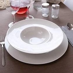 Assiettes risotto porcelaine blanche Napoli, lot 6