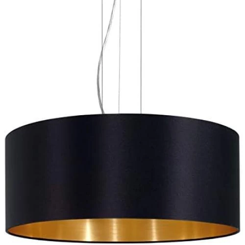 Suspension Luminaire EGLO Maserlo, 3 Lampes, Acier Argenté, T - Vue principale